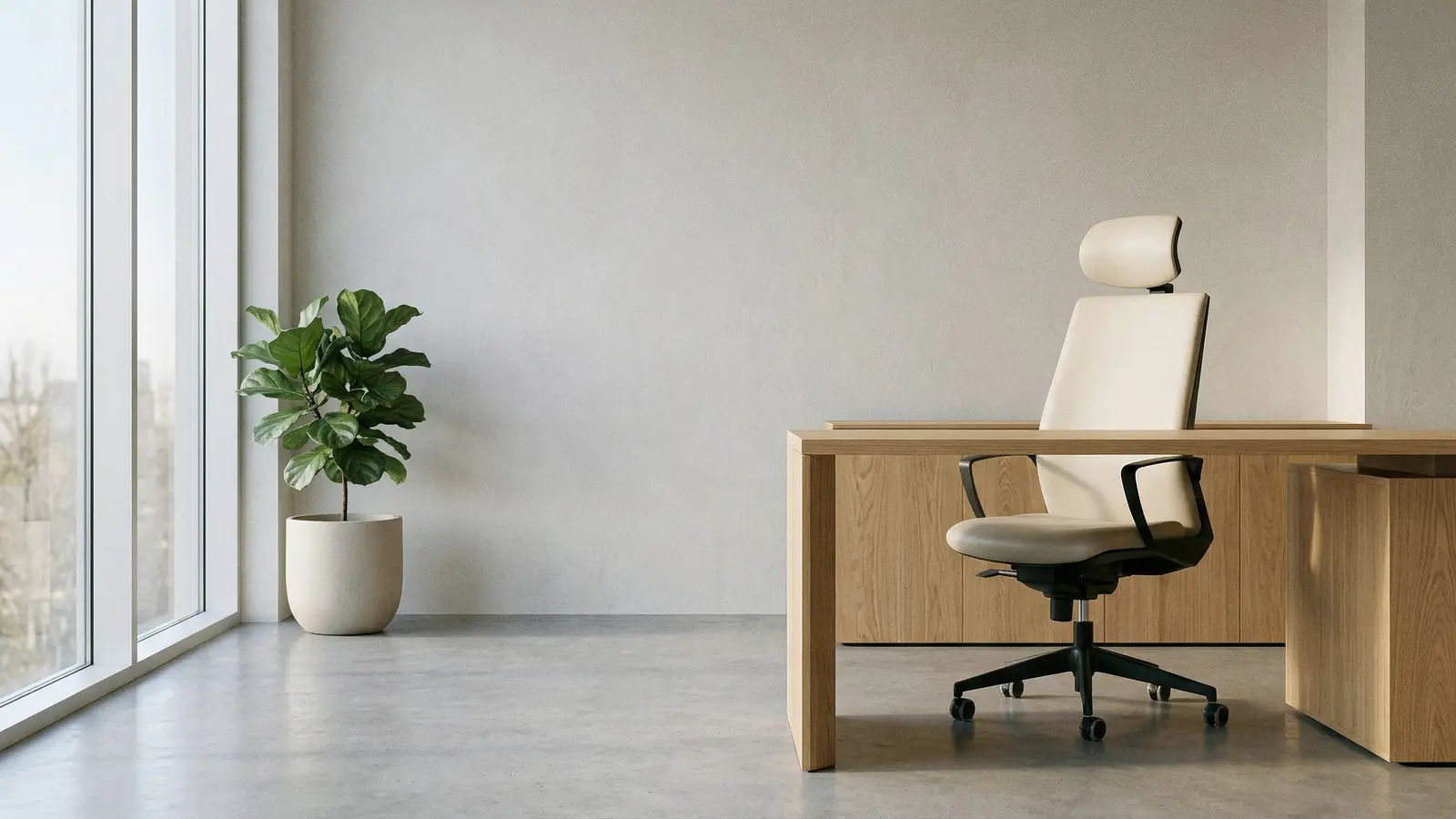 Despacho de dirección con sillón de oficina