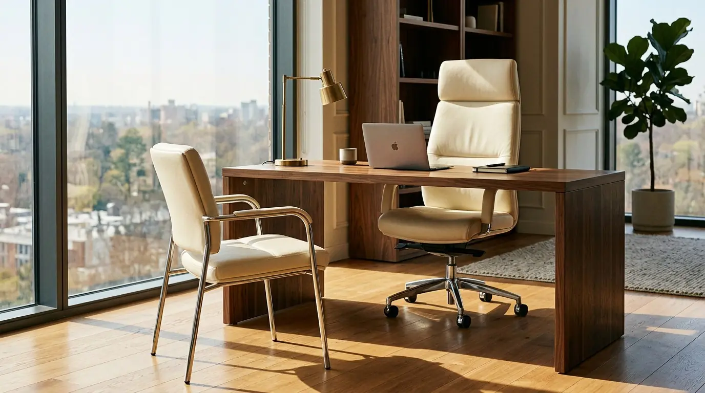 Sillón de dirección en un despacho