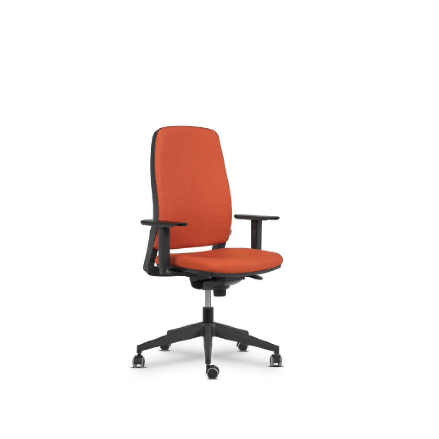 Silla Rebel, vista frontal, estructura blanca y respaldo de malla